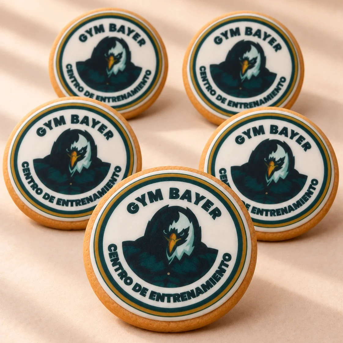 Ejemplo de galletas personalizadas con logotipo de empresa